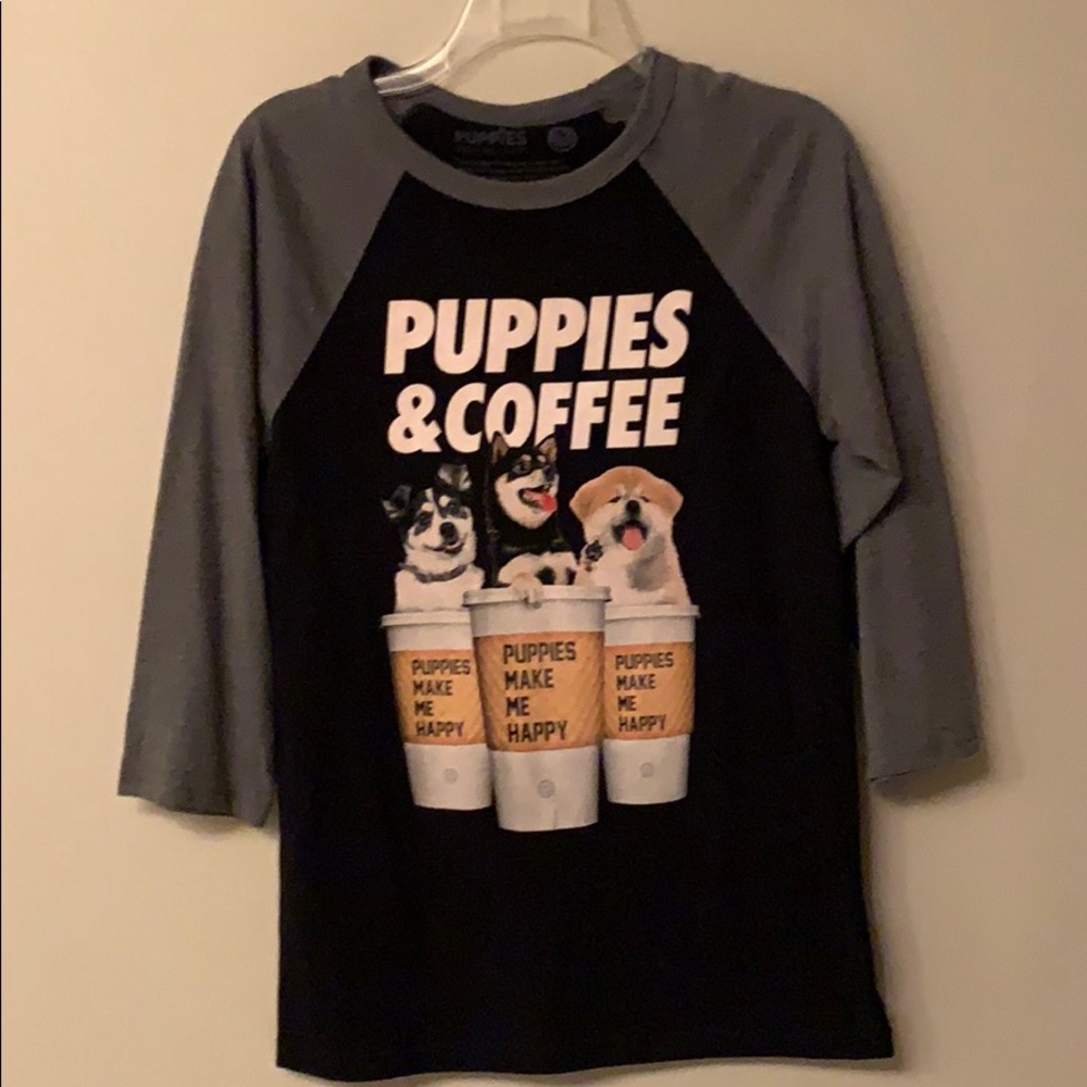 Puppies make me happy t shirt